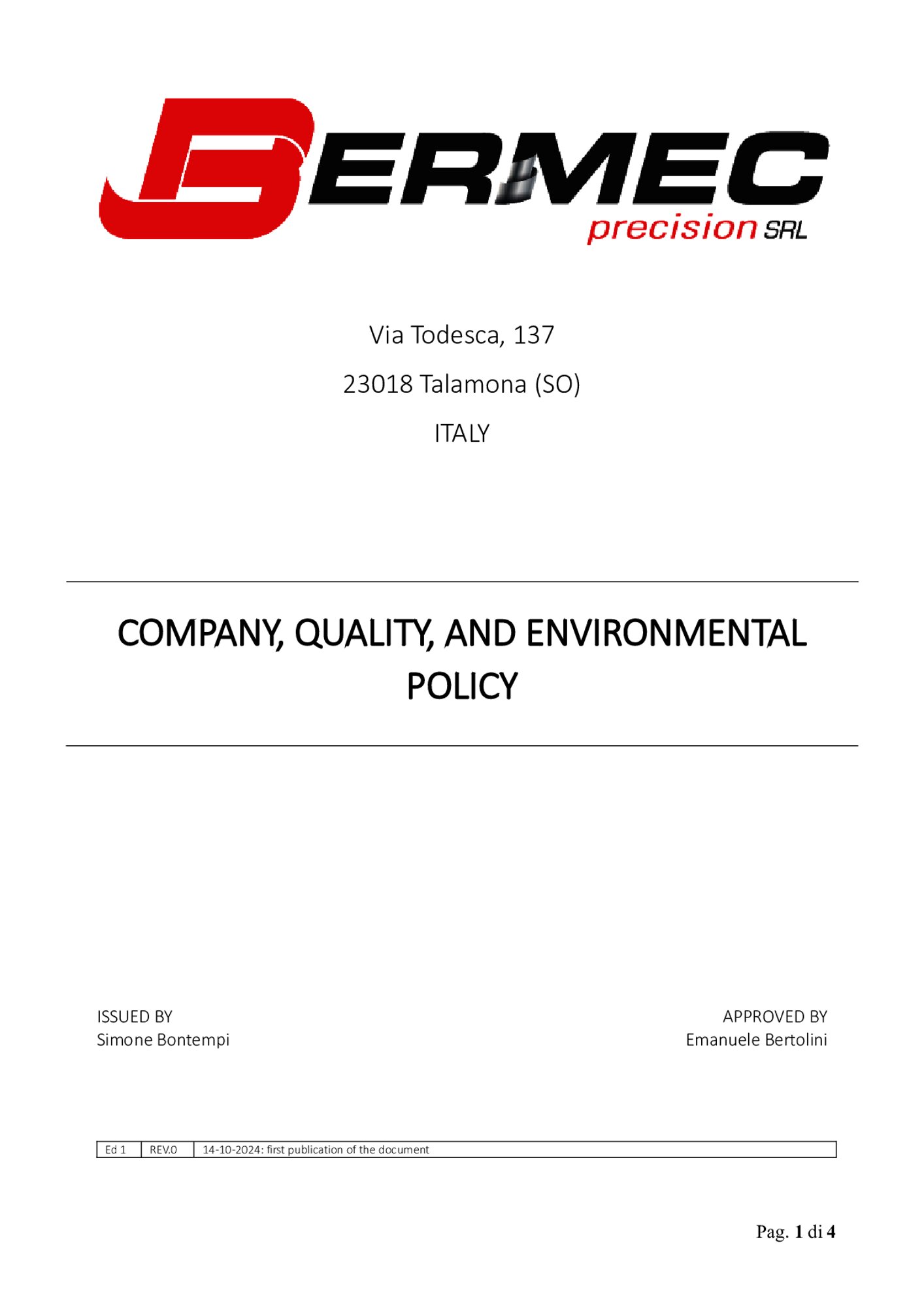 Corporate Policy